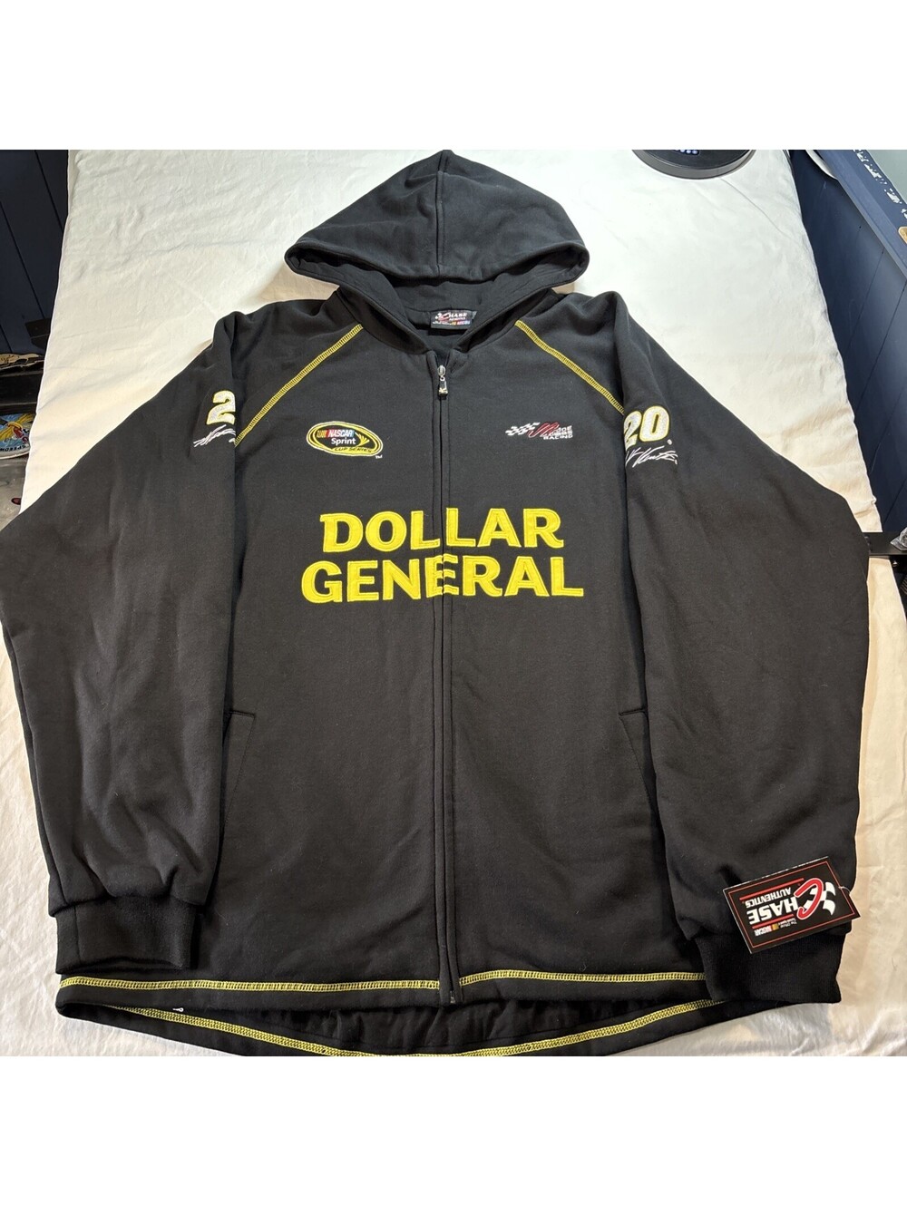 Matt Kenseth #20 Dollar General NASCAR Chase Authentic 2XL  NWT Zip Hoodie